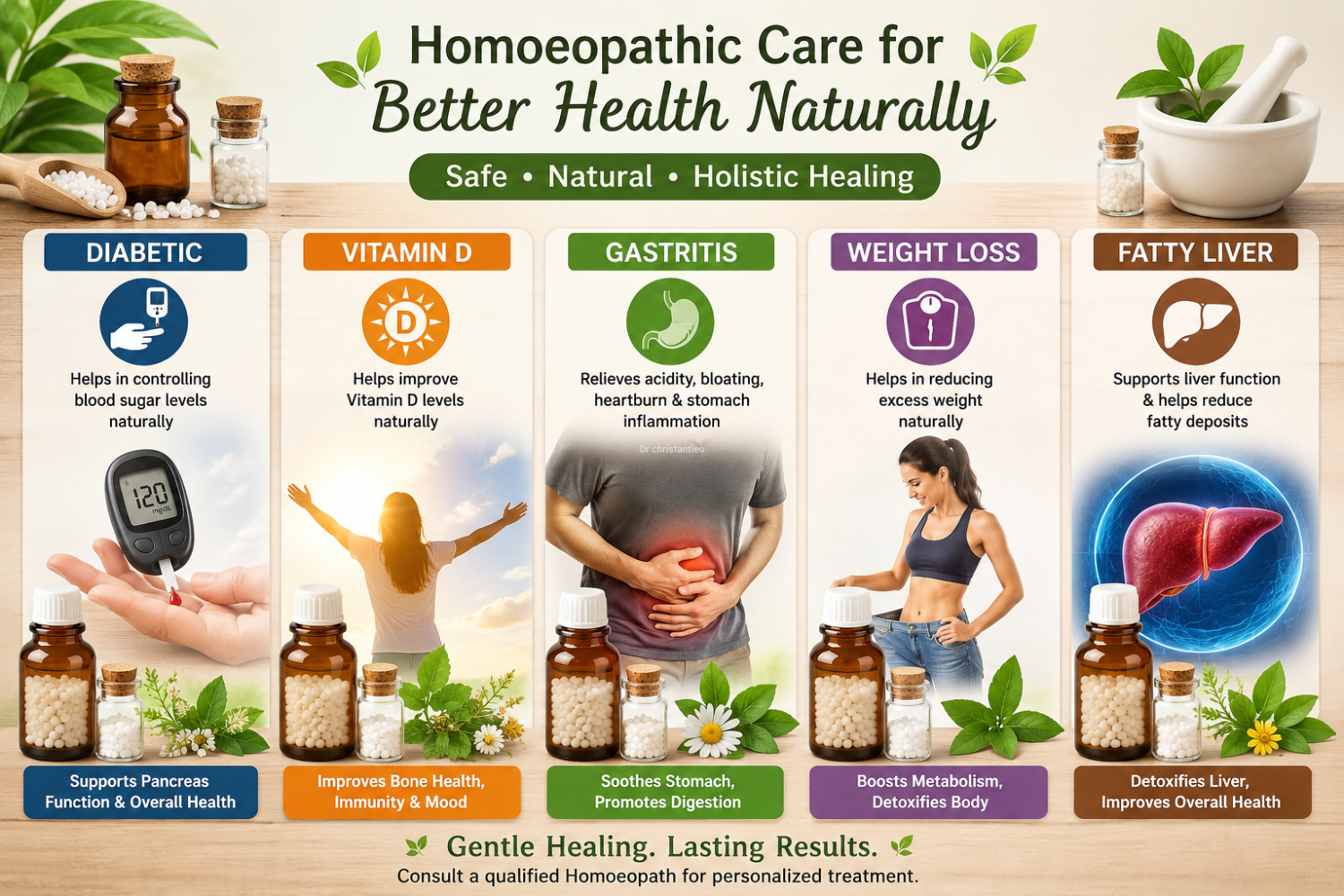 Spl homeopathy Diabetic ,Vitamin D, gastritis, weight loss and fatty liver medicine