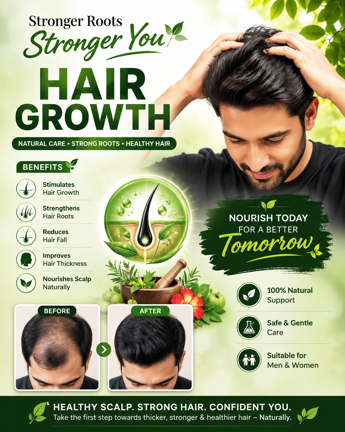 Homeopathic medicine for hair growth