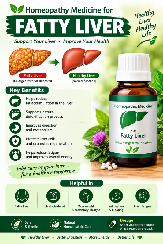 Homeopathic medicine for fatty liver