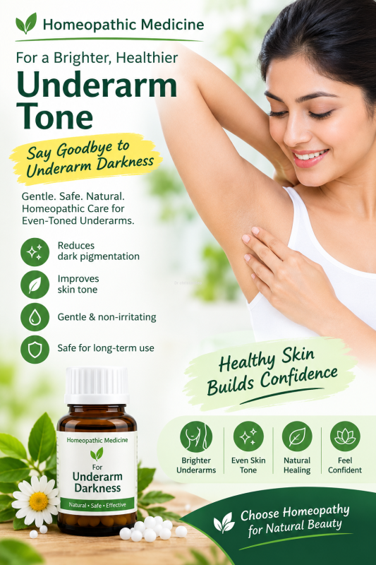 Homeopathic Medicine for underarm darkness